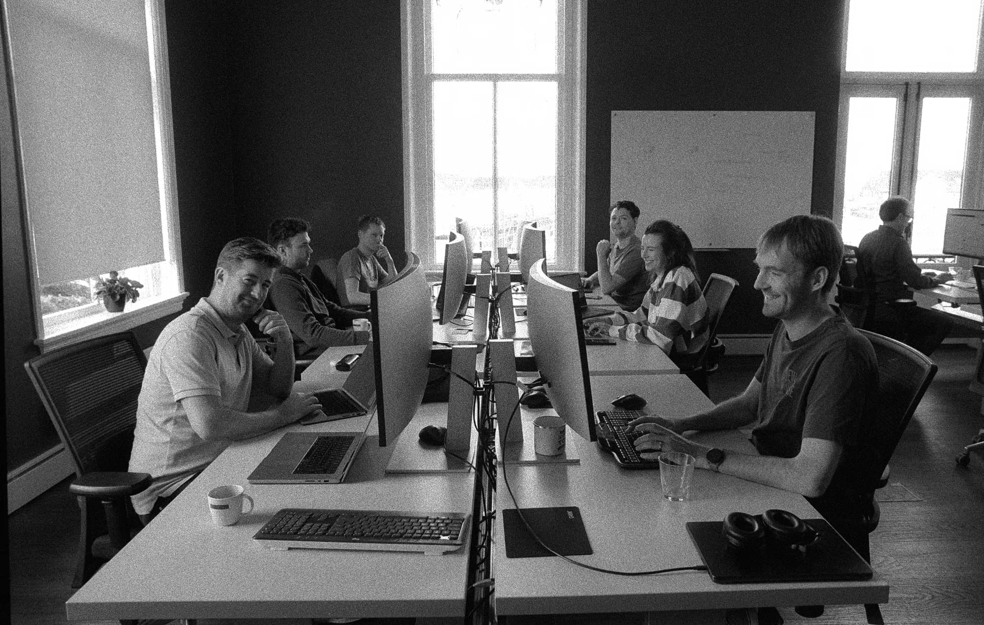 Collega's op kantoor