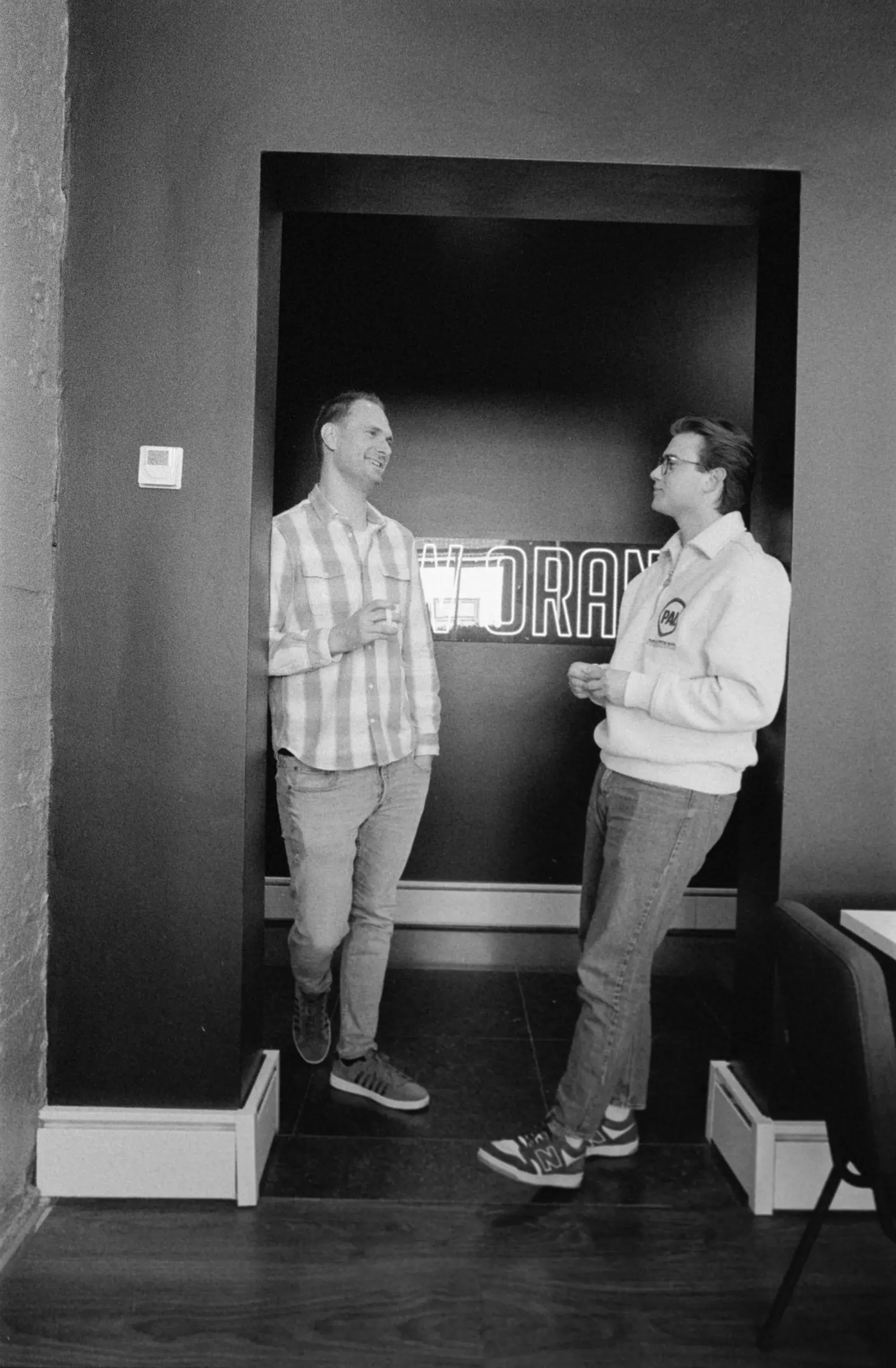 Martijn Lijten and Teun Ebben chatting